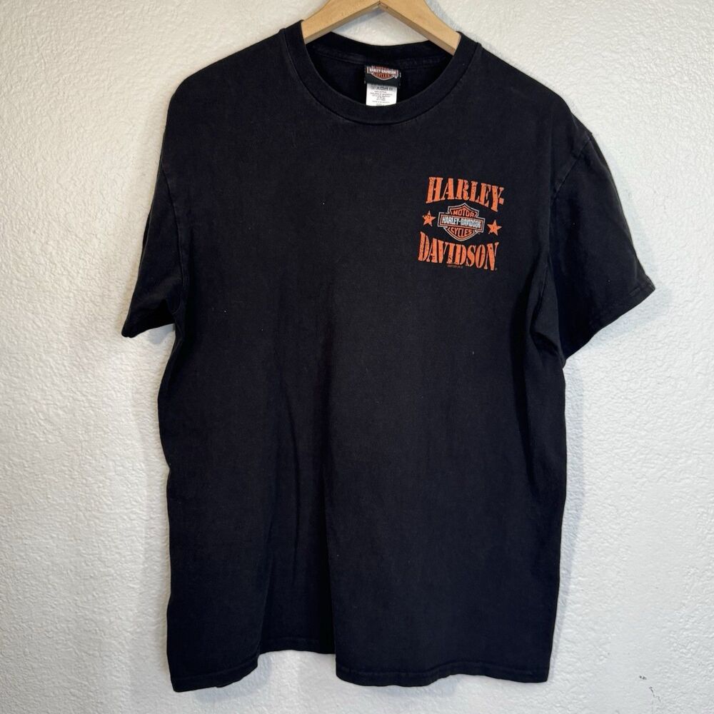 Harley Davidson T Shirt Black Crewneck Logo 2020 Motorcycle Biker Men L